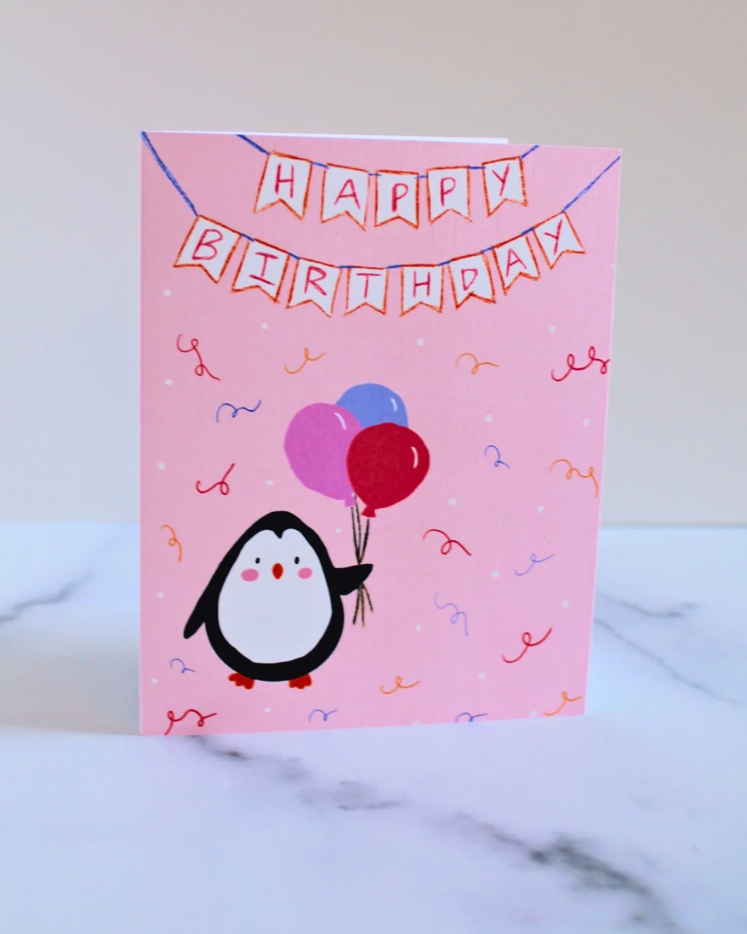 Penguin birthday card