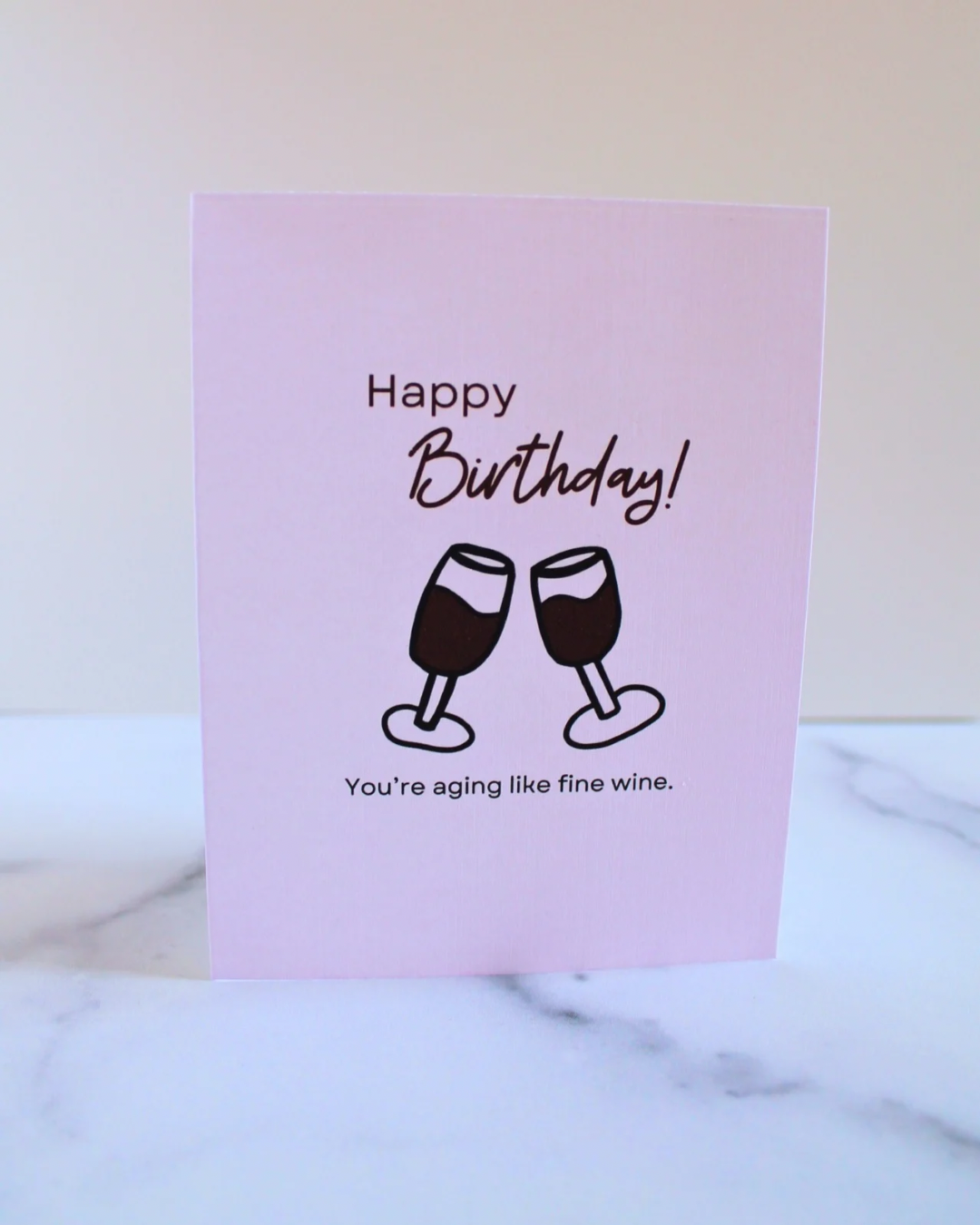 Wine birthday card