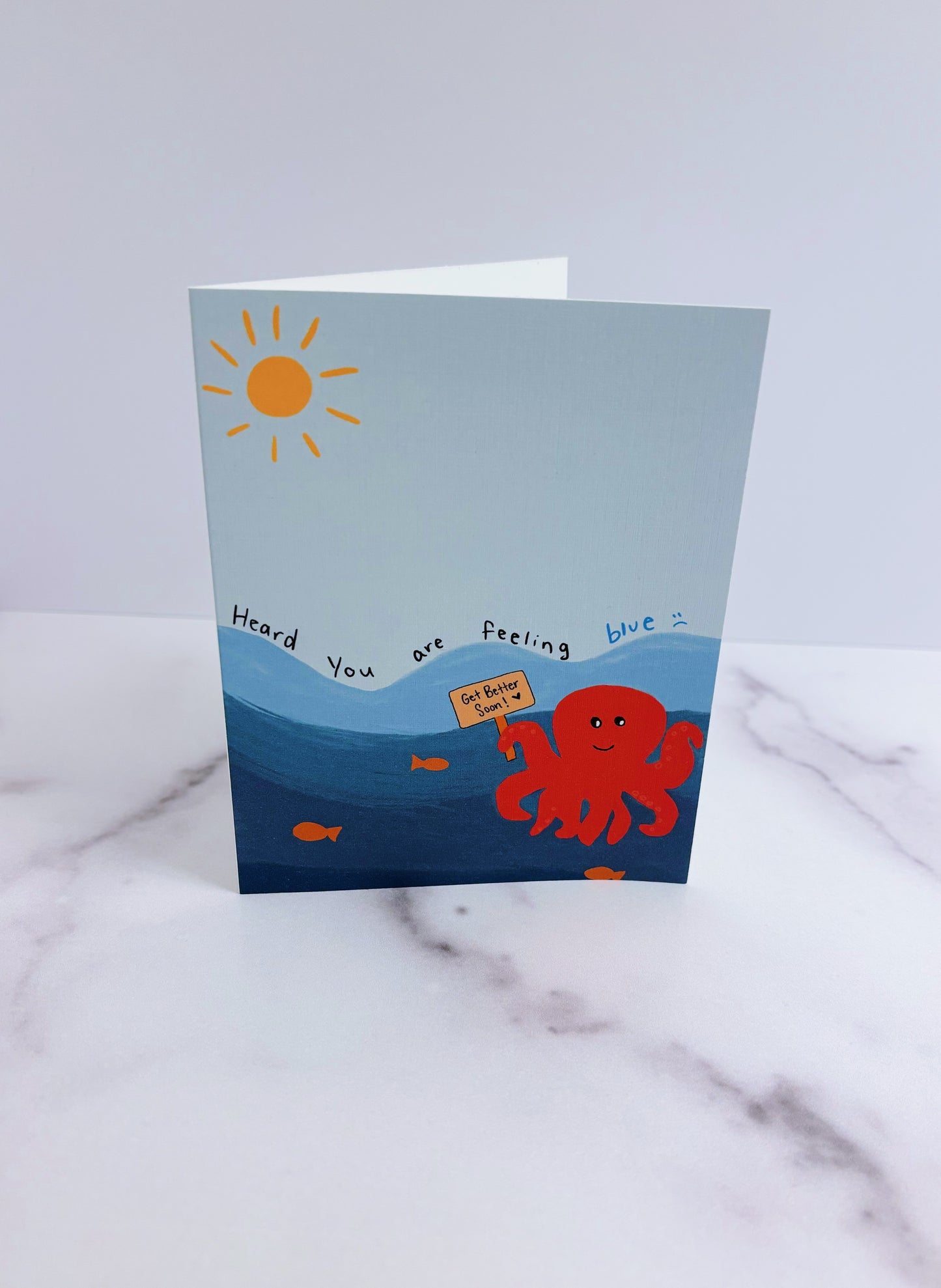 Feeling blue card